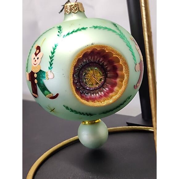 Vintage Christopher Radko Favorites Elf Ball Glass Christmas Ornament Reflector - Picture 6 of 9